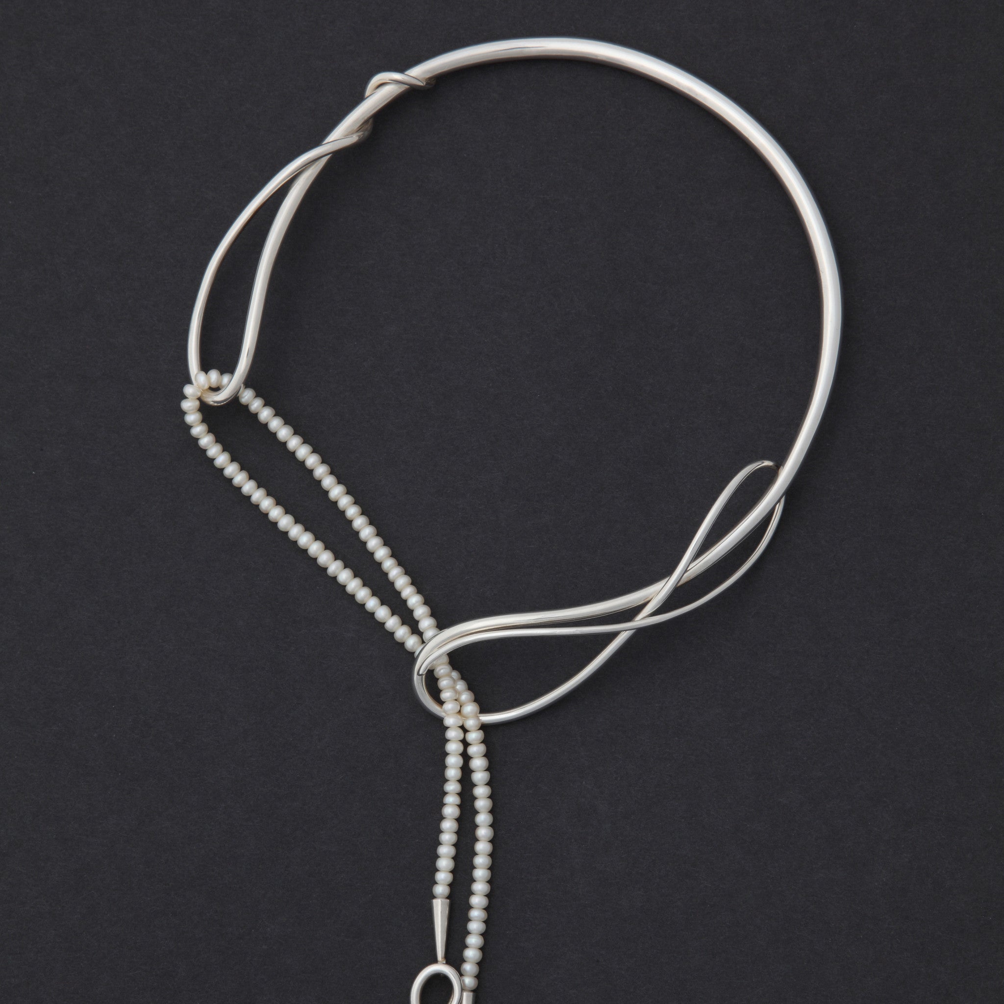 NINAJULES ROPE RING PENDANT TOP/CHAIN