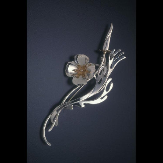 California Poppy brooch