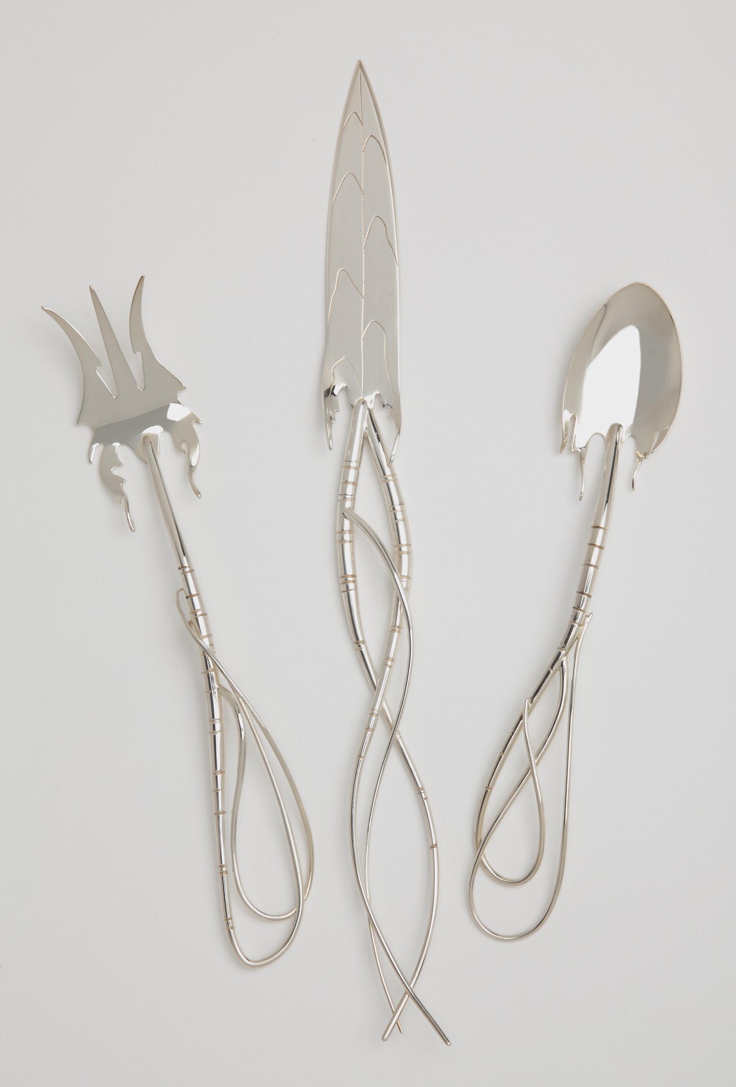 Dandelion spoon, knife and fork