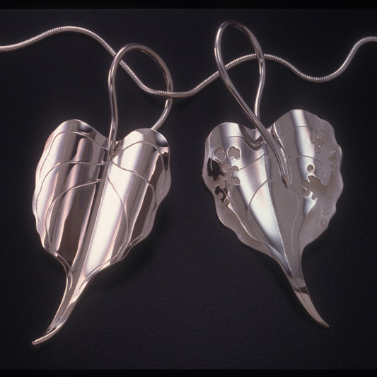 Sterling silver Bodhi pendant necklace