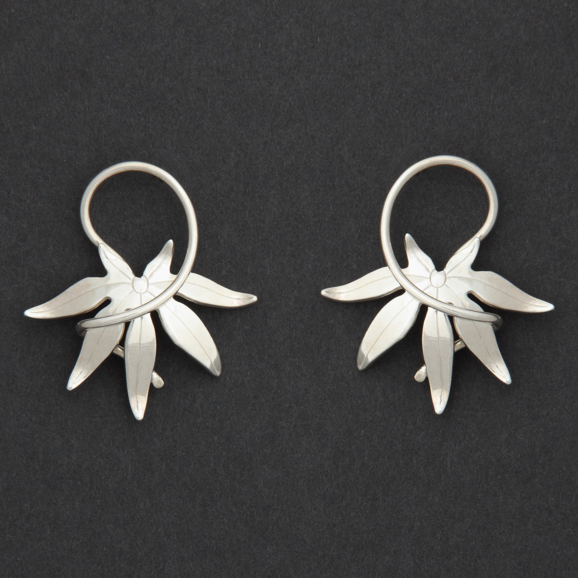 Sterling silver Japanese Maple earrings