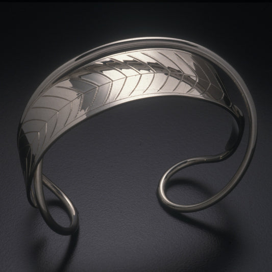 Sterling silver Oleander Leaf bracelet