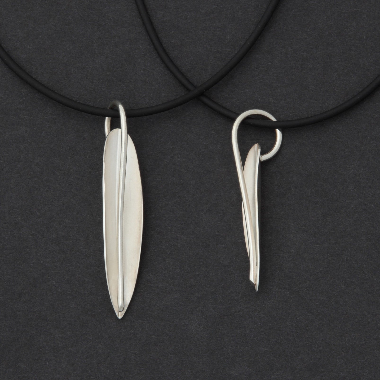 Sterling silver Olive Leaf pendant necklace