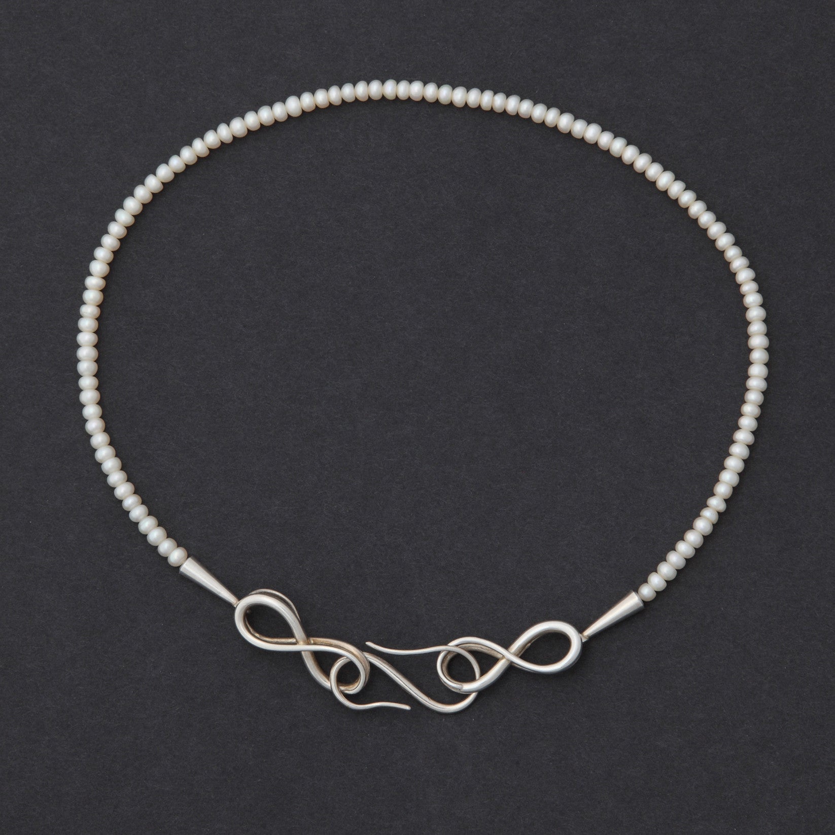 Tendrils Torque pearl necklace