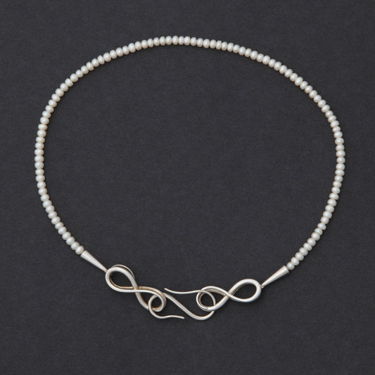 Tendrils Torque pearl necklace